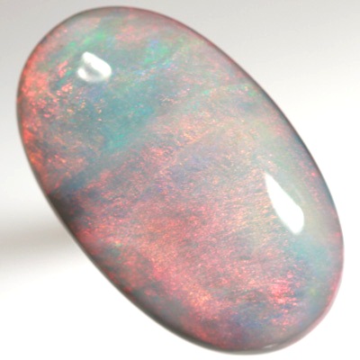 SOLID SEMI BLACK OPAL Huge opal with bright crispy bright red over blue. SEE VIDEO